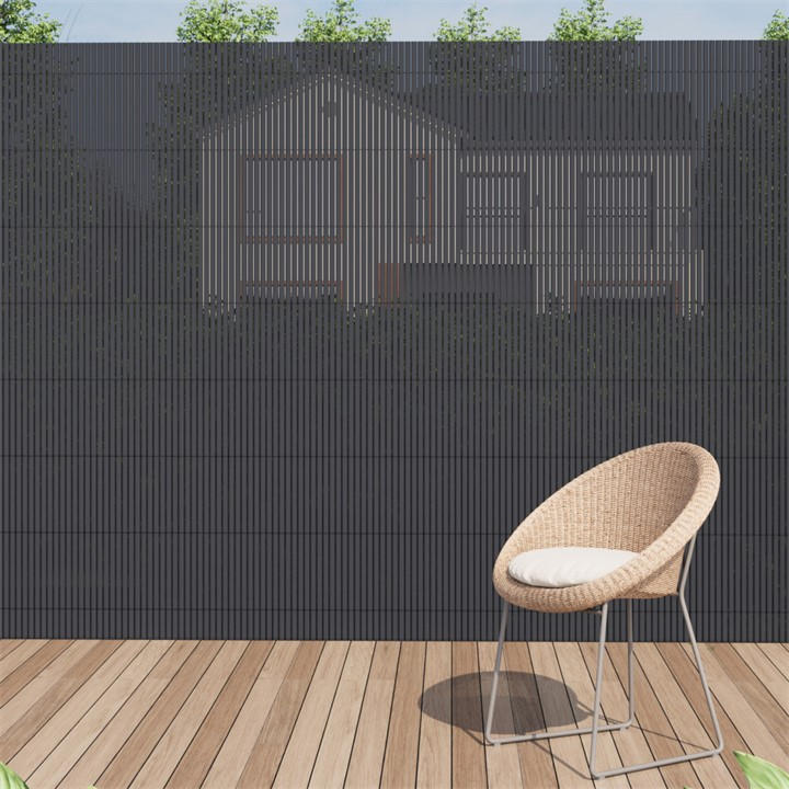 Breeins  Grey 1.5 X 5 M Pvc Privacy Fence Sun-Block Panel Screen, Sports Direct