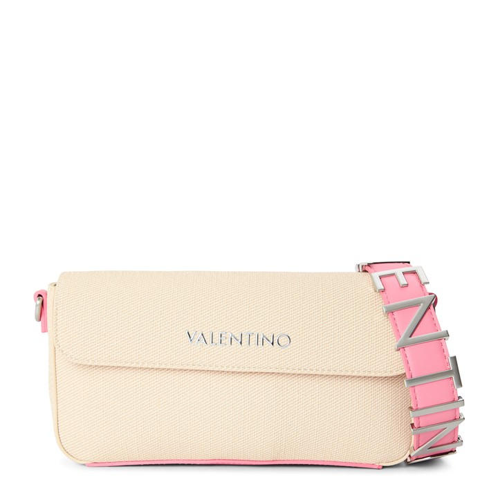 Valentino Women's Beige Alexia Flap Crossbody Bag, Sports Direct