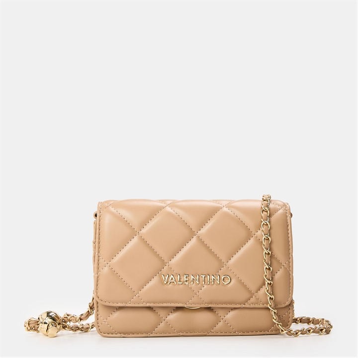 Valentino Women's Beige Ocarina Flap Crossbody Bag, Sports Direct