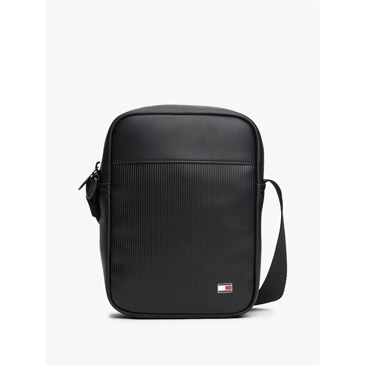 Tommy Hilfiger Men's Black Flag Reporter Cross Body Bag, Sports Direct
