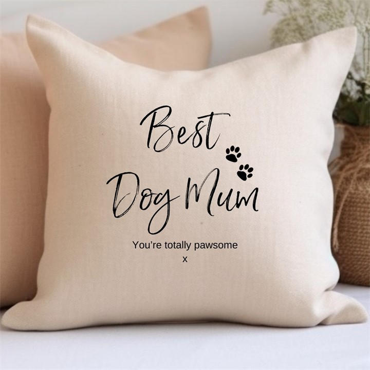 Scotland    Best Dog Mum Cushion, Football by Aye Do Gifts, Sports Direct