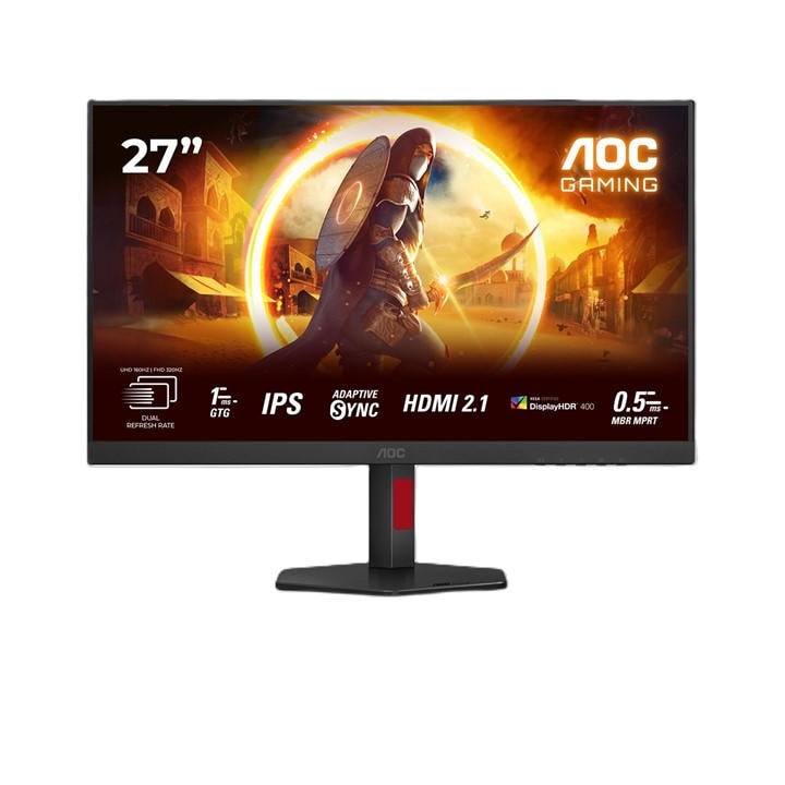 Aoc  Black U27g4r 27 Inch Fast Ips Fhd 320Hz Dual Frame Monitor, Sports Direct