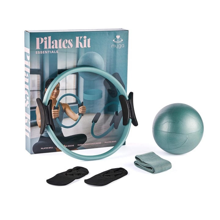Myga  Green Complete Pilates Essentials Kit, Sports Direct