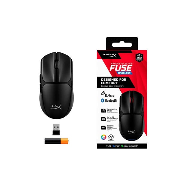 Безжичен - HyperX - HyperX Pulsefire Fuse - Wireless Gaming Mouse