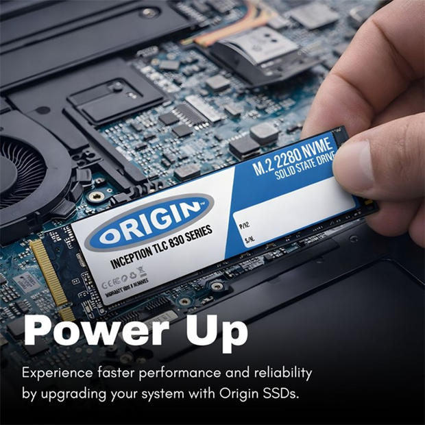 Black - Origin - Origin Inception 1TB PCIE 4.0 NVMe M.2 3D TLC 30mm SSD