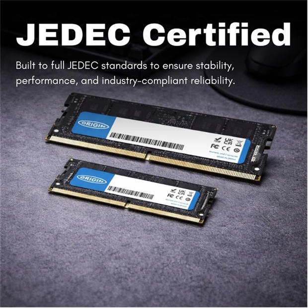 Black - Origin - Origin Storage 8GB DDR5 5600MHz SODIMM 1Rx16 Non-ECC 1.1V