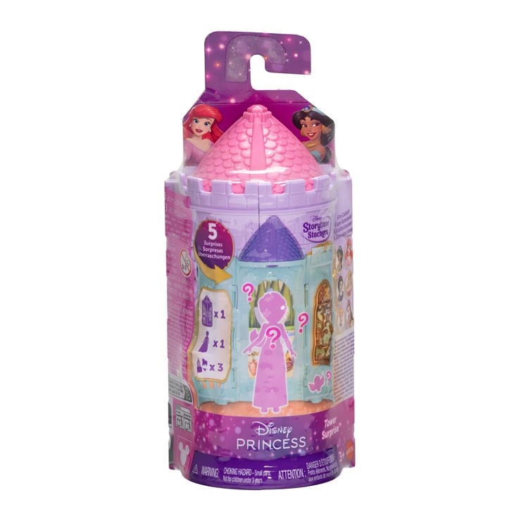 Disney Girls  Mattel Princess Tower Surprise Small Dolls & Stacking Playset (Asst), Sports Direct