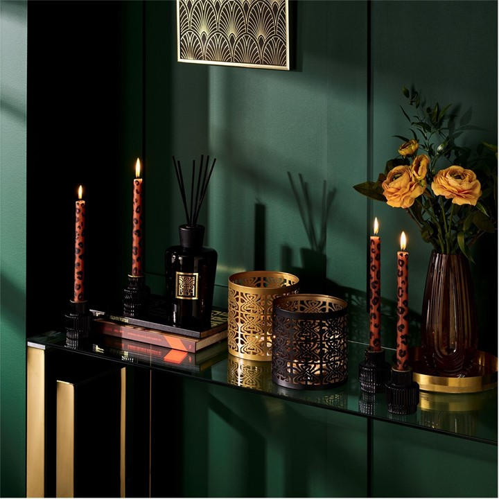 Biba  Black Deco Candle Holder Set Of 4, Sports Direct