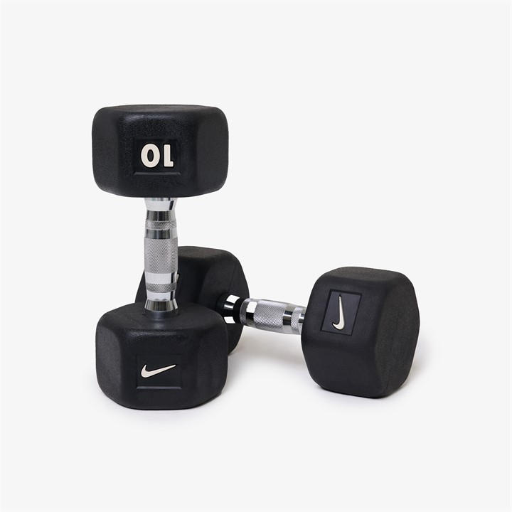 Nike Strength  Black Dumbbells in Size 20, Sports Direct