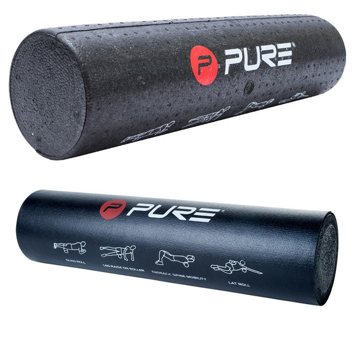 Pure2improve  Black Trainer Roller in Size 75 x 15cm, Sports Direct