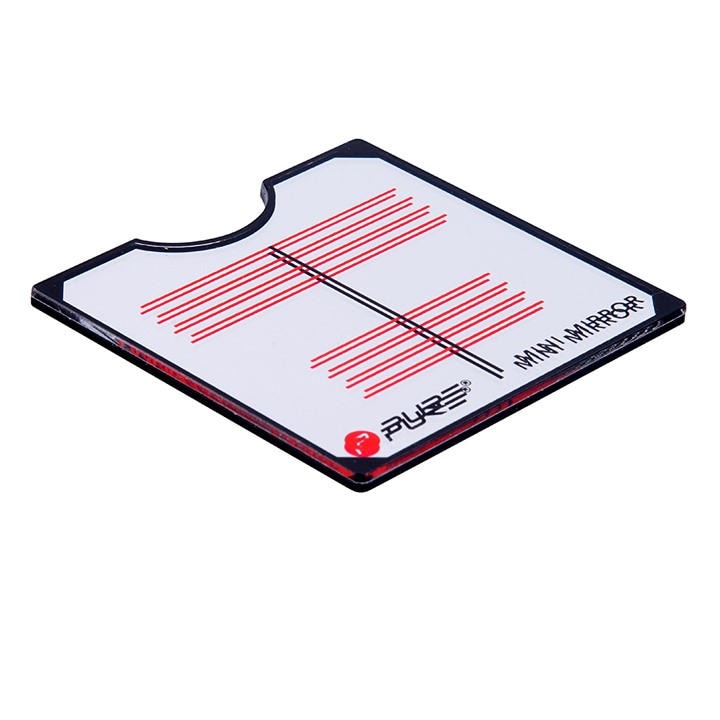 Pure2improve  Silver Mini Putting Mirror, Sports Direct