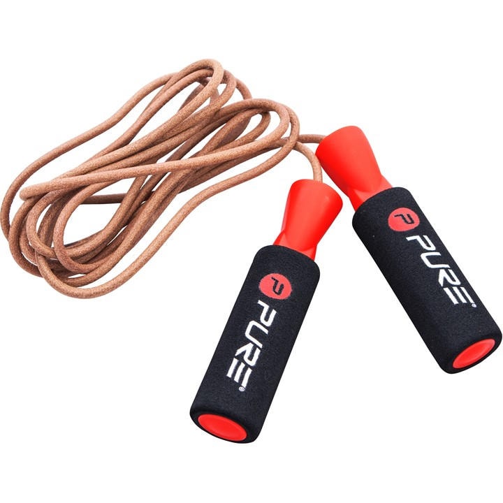 Pure2improve  Red Leather Jump Rope in Size 275cm, Sports Direct