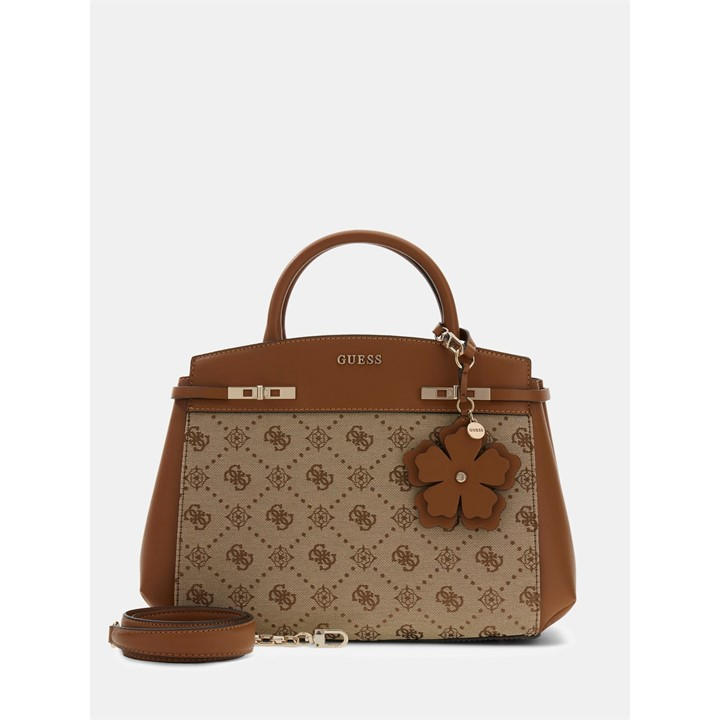 Guess Women's Brown Melinda Satchel, Sports Direct
