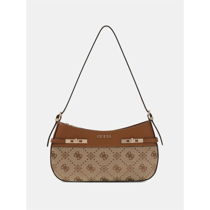 Guess Women's Brown Melinda Shoulder Bag, Sports Direct