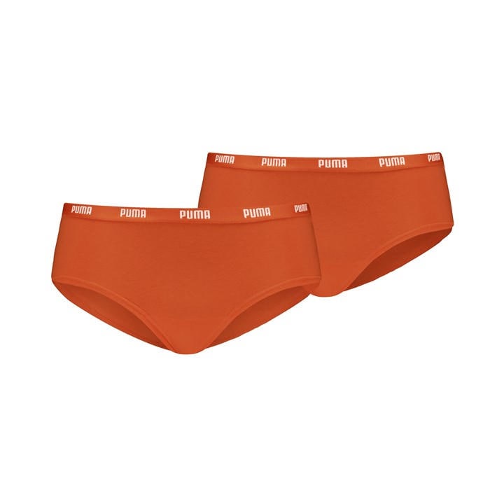 Puma Women's Orange Hipster Brief in Size 8, Sports Direct