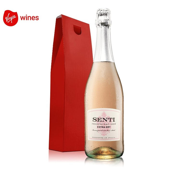 Virgin Wines  White Prosecco Rose In Red Gift Box in Size 1, Sports Direct