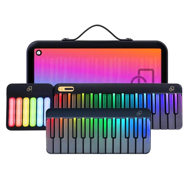 Popumusic  Black Popupiano Smart Portable Piano Midi Keyboard Contr in Size 60cm, Sports Direct