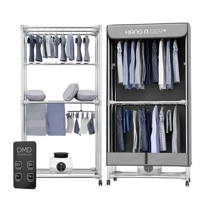 Dmd Collective  Grey Deluxe Hang-N-Dry Electric Clothes Dryer in Size 15kgs, Sports Direct