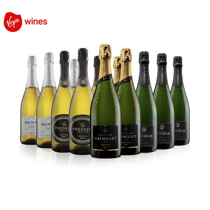Virgin Wines  White Prosecco And Champagne -  Bottle Case in Size 12, Sports Direct