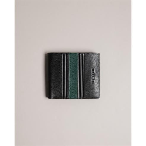 Ted Baker - Men's Stripe Leather Billfold Wallet