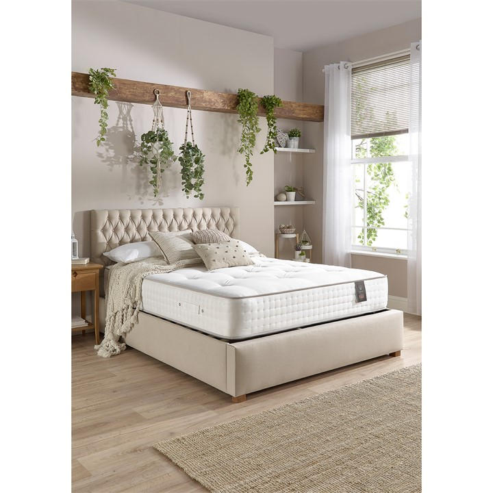 Aspire  White 5000 Pocket Wool Cashmere & Silk Mattress in Size King, Sports Direct