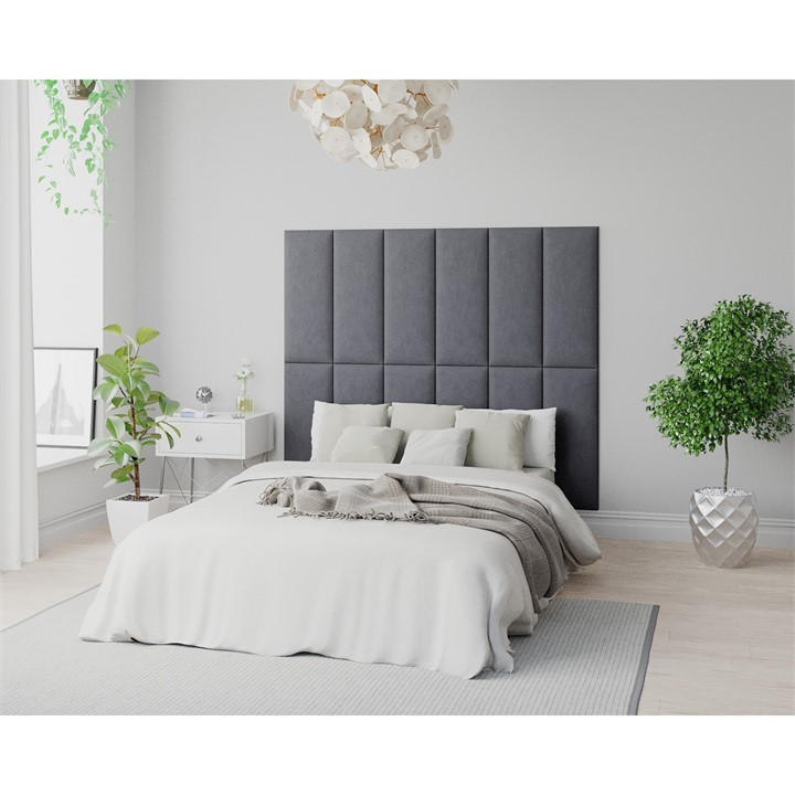 Aspire  Grey Easymount Wall Mounted Upholstered Panels,, Sports Direct
