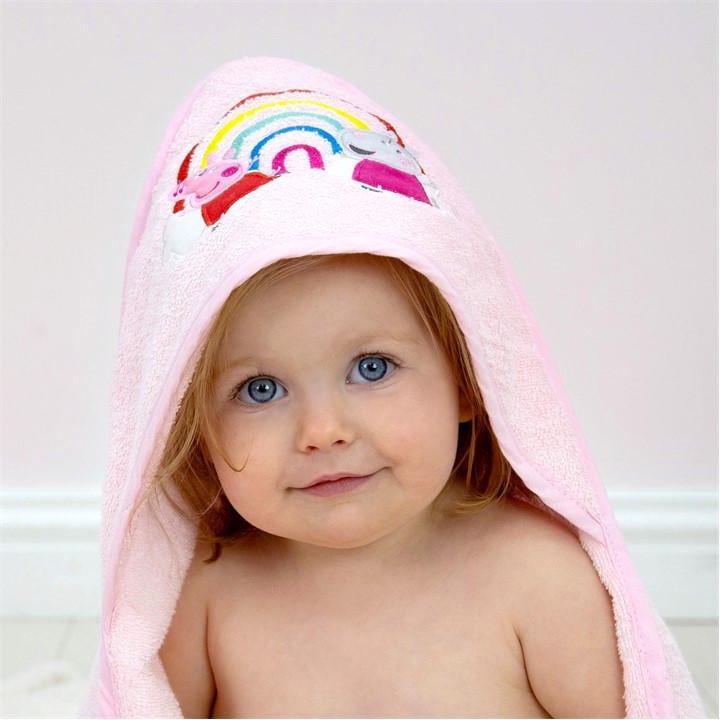 Peppa Pig  Kids Pink My First Infant Towel, Sports Direct