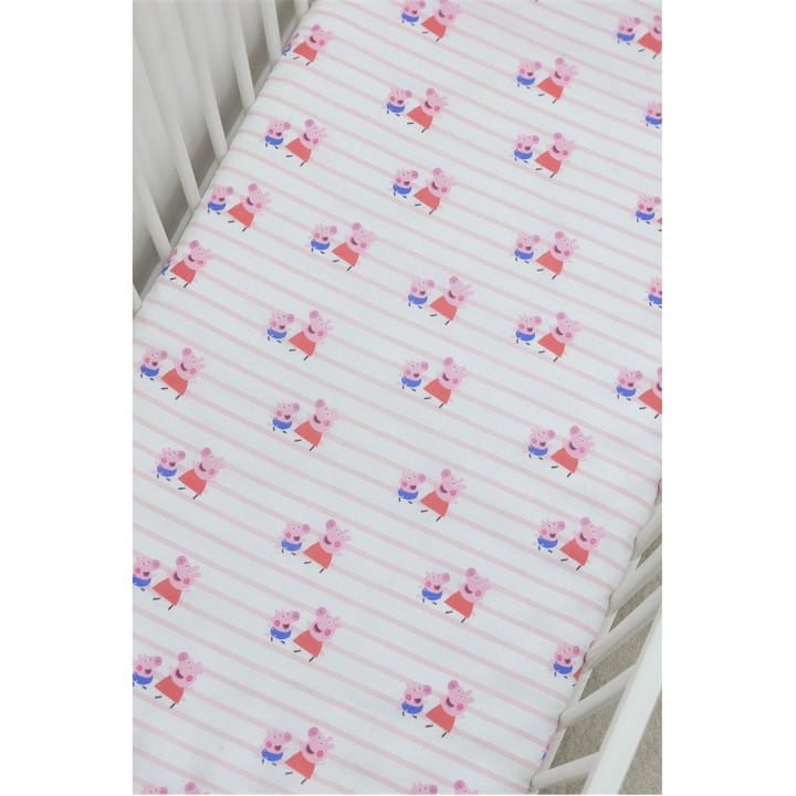 B&Q - Peppa Pig Cot Bed Fitted Sheets Toddler 2 Pack My First Cotton Bedding Nursery - Image 4