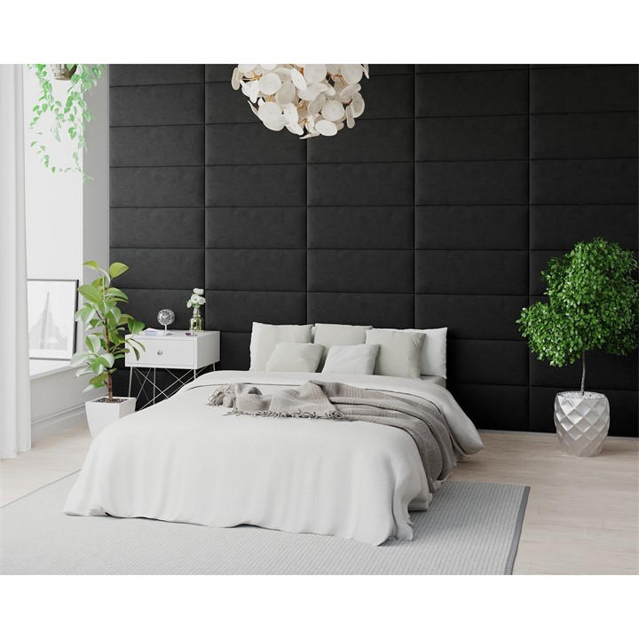 Aspire  Black Easymount Wall Mounted Upholstered Panels,, Sports Direct