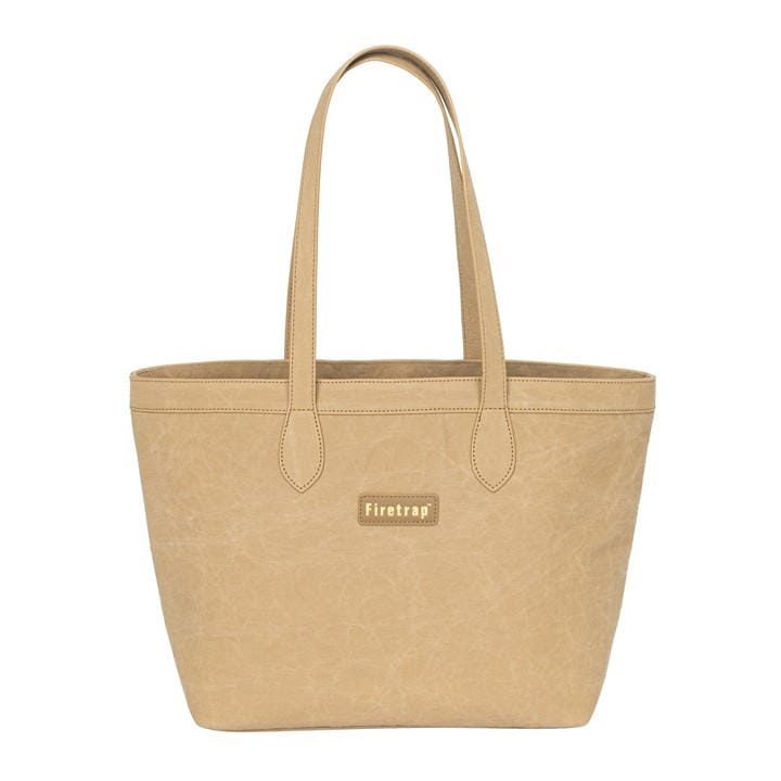 Firetrap  Beige Kraft Tote Bag, Sports Direct