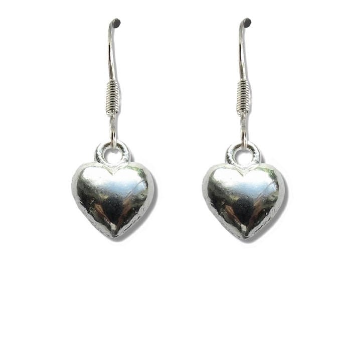 Scotland  Women's  Puff Heart Drop Earrings 6275-Np-Fhhrt, Football by Aye Do Gifts, Sports Direct