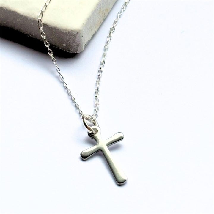 Aye Do Gifts Women's Silver Cross Charm Necklace 3858-Nk-Cross in Size M, Sports Direct