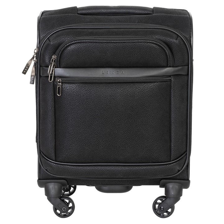 Linea  Black Rome Suitcase in Size 22in/56cm, Sports Direct