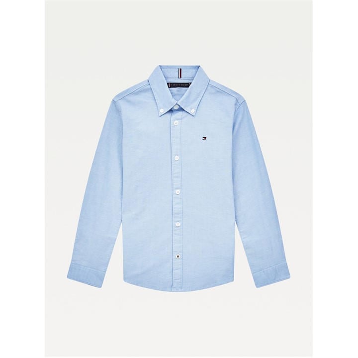 Tommy Hilfiger Boys Blue 'S Oxford Long Sleeve Shirt in Size 11 - 12 Years, Sports Direct