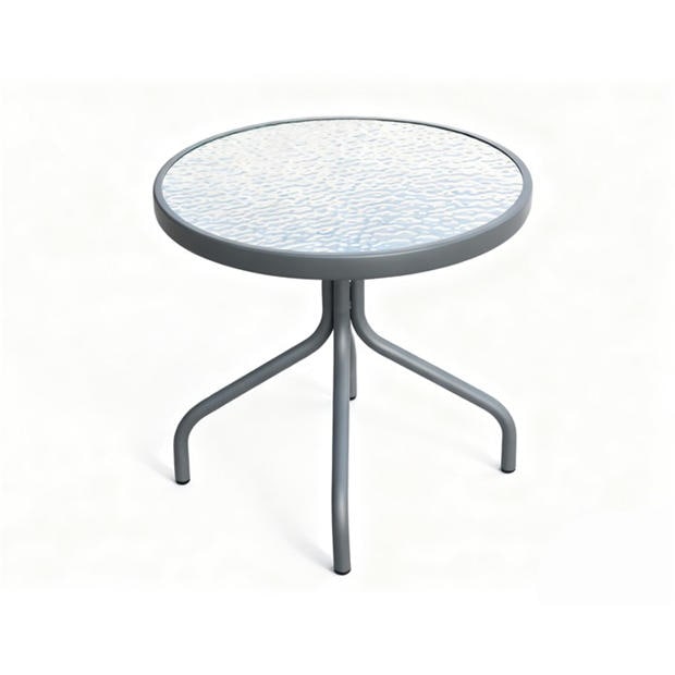 Grey/Black - Linea - Metal Garden Dining Set