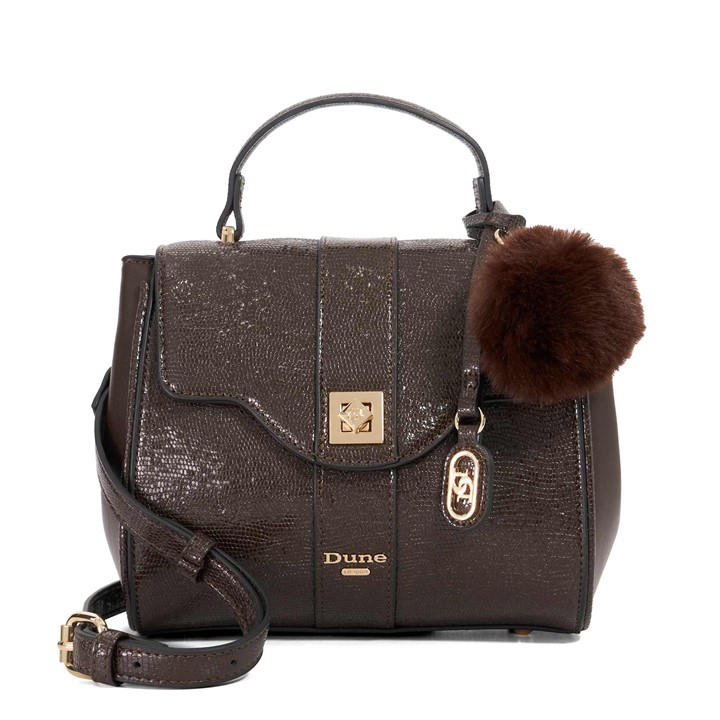 Dune London Women's Brown Dassios Top Handle Bag, Sports Direct