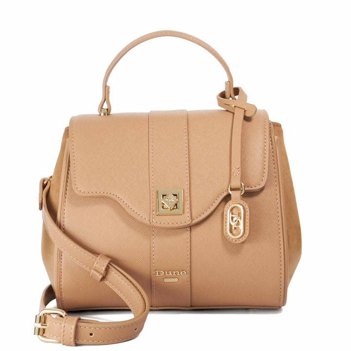 Dune London Women's Nude Dassios Top Handle Bag, Sports Direct