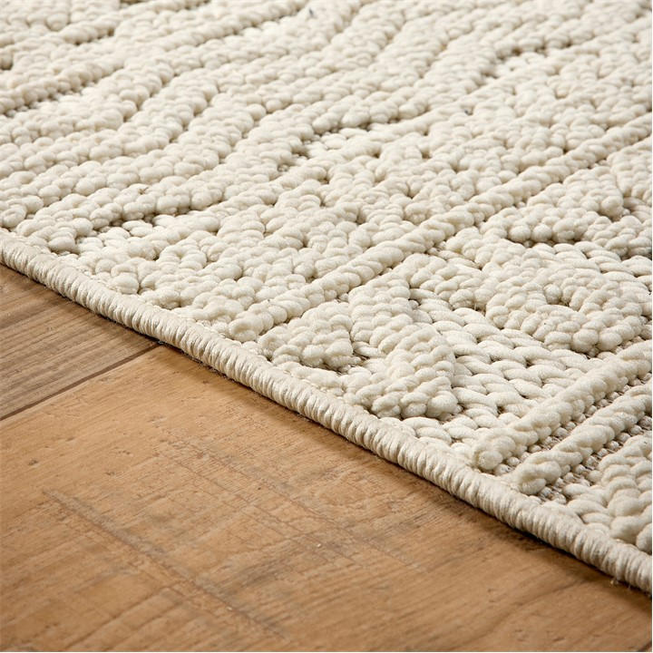 Origin Rugs  Cream Atlas Weave Graphic in Size 120x170cm, Sports Direct