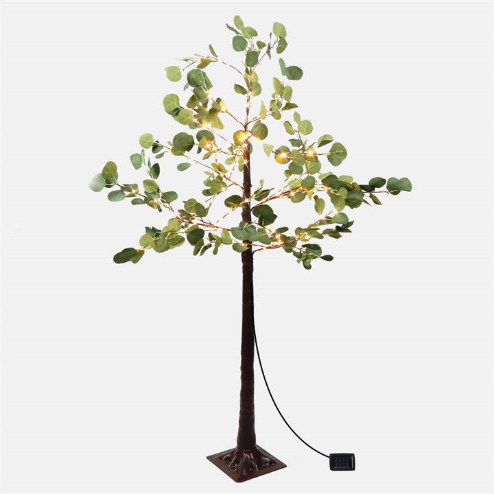 Streetwize  Green Solar Artificial Eucalyptus Tree Light, Sports Direct
