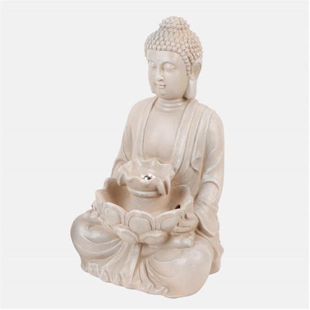 Natural - Streetwize - Solar Water with Battery Backup - Buddha Fountain