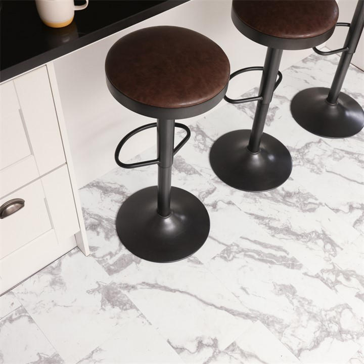 Floor Pops  Grey Self Adhesive Vinyl Floor Tiles Piazza in Size 2.23 SQM, Sports Direct