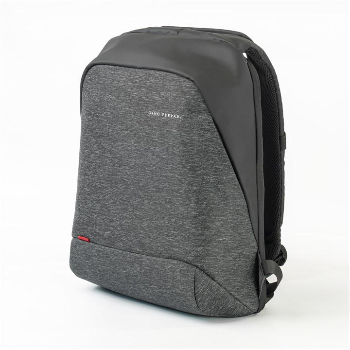 Gino Ferrari  Grey Zeus  Padded Laptop Bag School Backpack in Size 15.6, Sports Direct