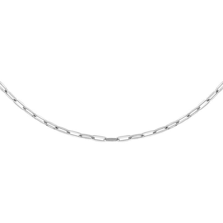 Be You Women's White 9Ct Gold Paper Chain, Sports Direct