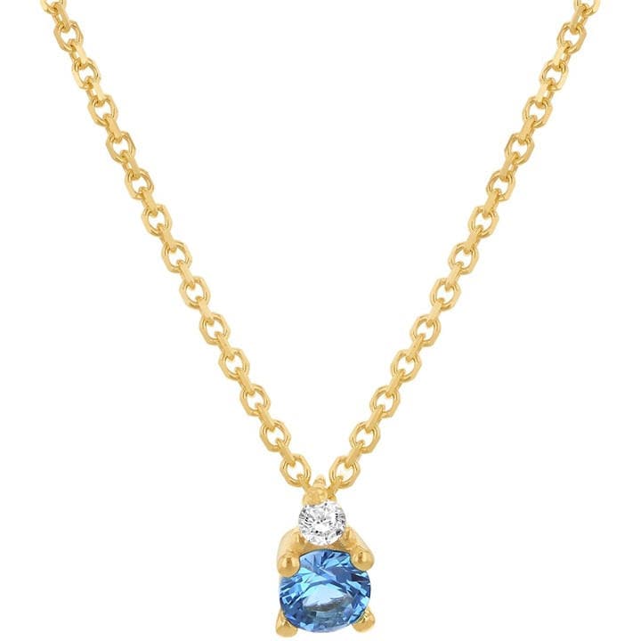 Be You Women's Gold 9Ct Cz Adjustable Necklace in Size 17-18in, Sports Direct