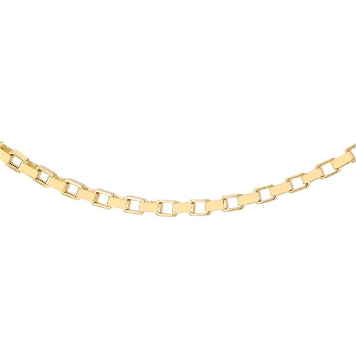 Be You Women's Gold 9Ct Square Paper Chain, Sports Direct