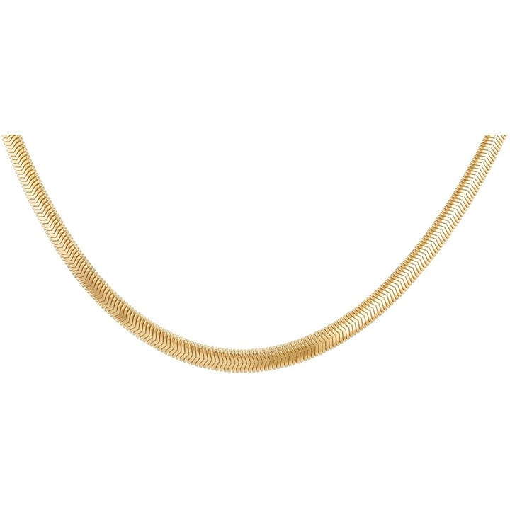Be You Women's Gold 9Ct Flat Snake Chain, Sports Direct