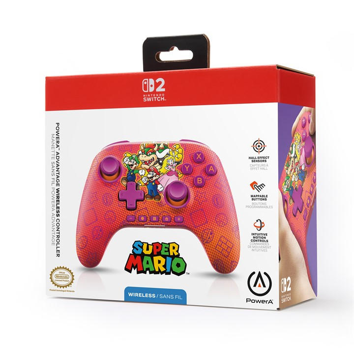 Powera   Advantage Wireless Controller For Nintendo Switch 2 - Mario And Friends, Sports Direct
