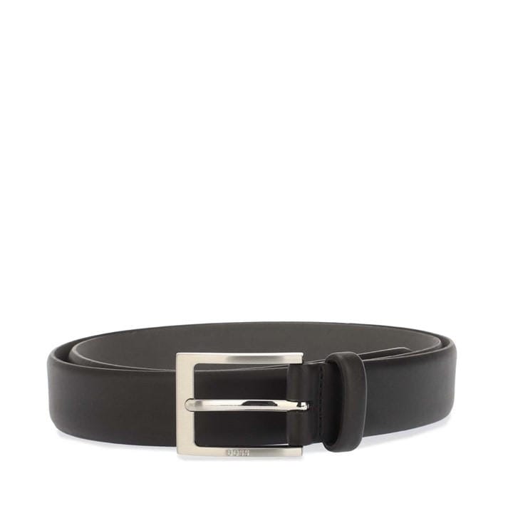 Boss Men's Black Brondon Leather Belt in Size 110, Sports Direct