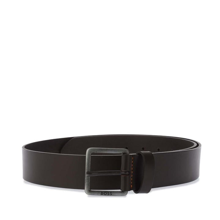 Boss Men's Brown Jeeko Leather Belt in Size 80, Sports Direct