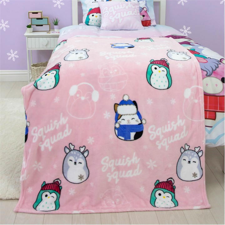 Squishmallows  Kids  Snowy Fleece Blanket in Size 100x150, Sports Direct